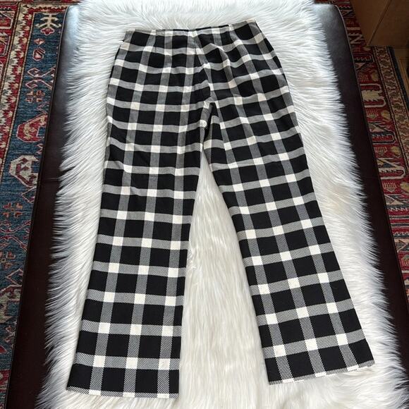 GAP Black and White Plaid High Rise Kick Pant - Picture 6 of 7